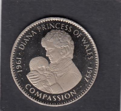 Beschrijving: 5 Dollar DIANA WITH SICK CHILD